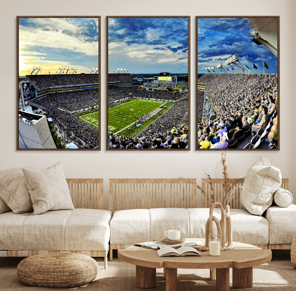 Framed USF Bulls Football Team Print - Tampa Raymond James