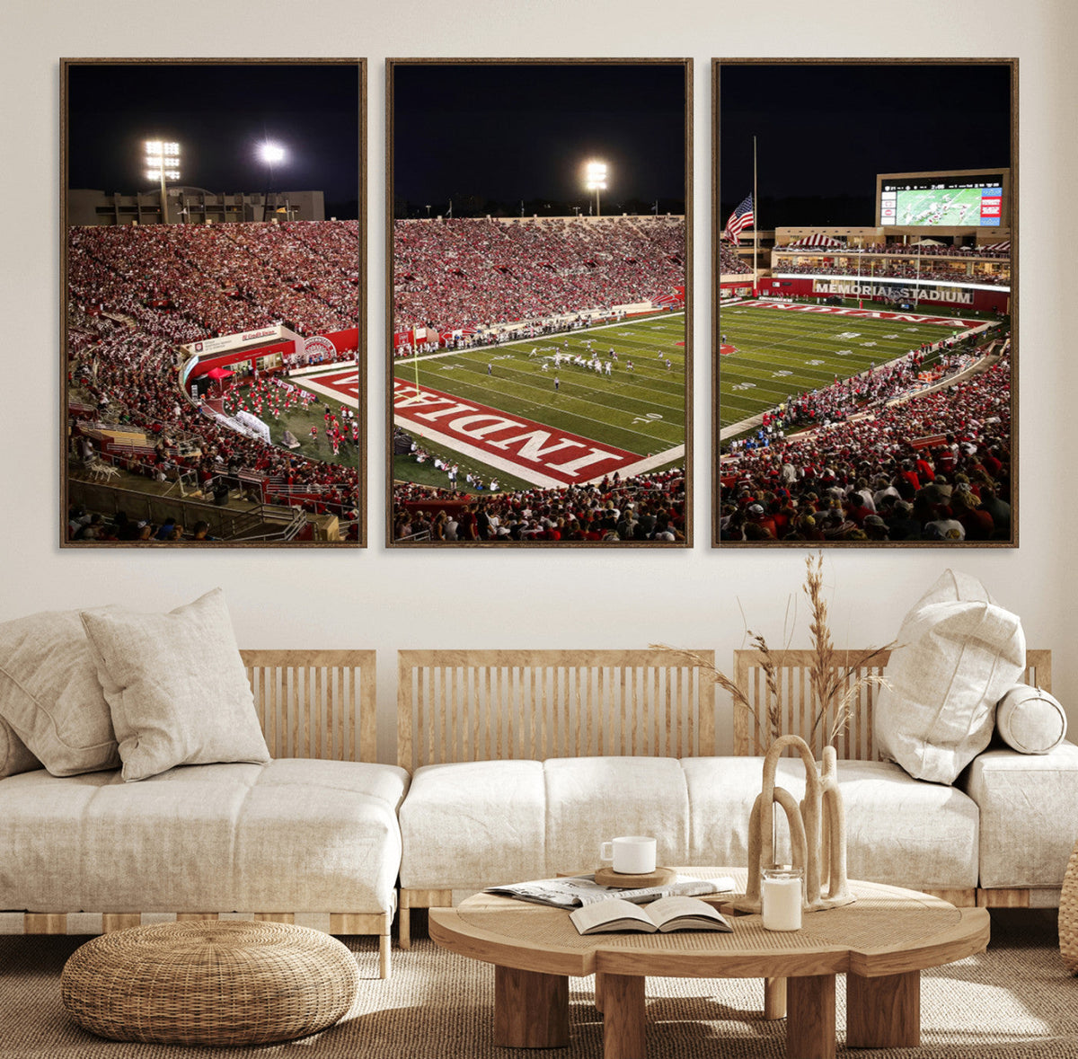Indiana University Hoosiers Football Team Print Canvas -