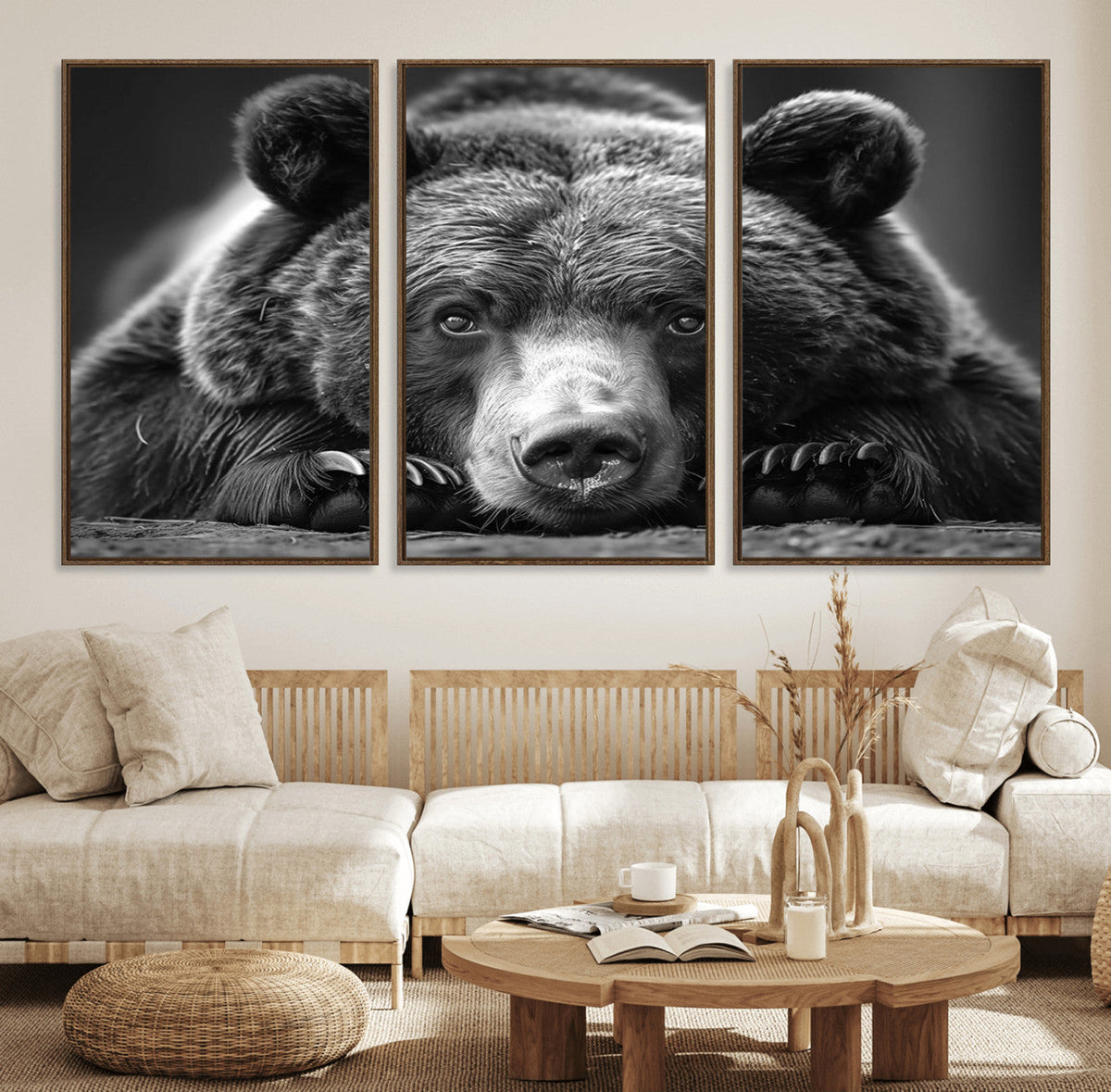 Resting Grizzly 399 Bear Canvas Print | Ready to Hang Wall
