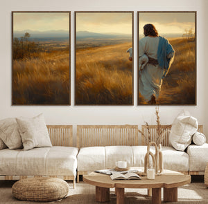 Jesus the Good Shepherd Wall Art Canvas Print -
