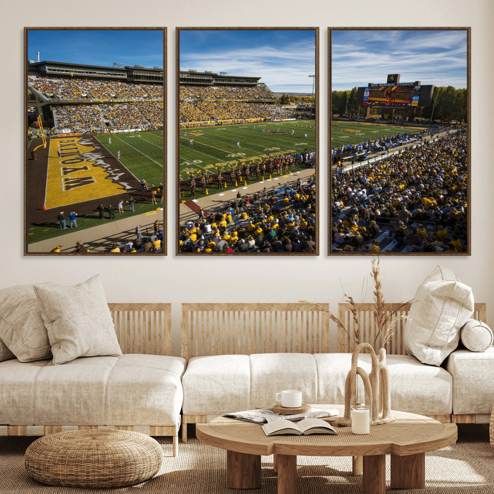 University of Wyoming Cowboys Football Team Print - Laramie