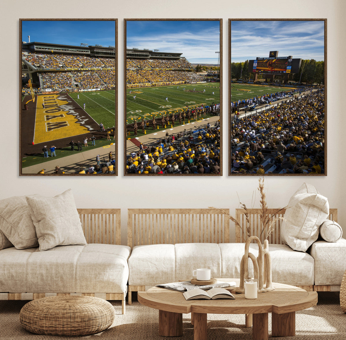 University of Wyoming Cowboys Football Team Print - Laramie