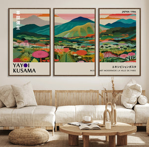 Yayoi Kusama Japan 1986 Canvas – Wabi Sabi Japanese Vibrant