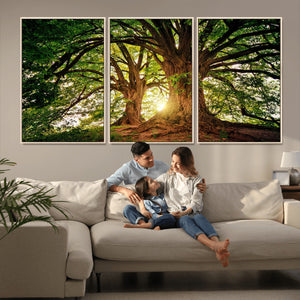 Majestic Ancient Tree Wall Art, NatureCanvas Print, Woodland
