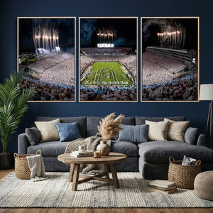 Penn State Football Wall Art Canvas Print – Framed Stadium