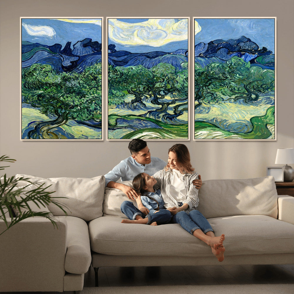 Olive Trees Van Gogh Wall Art Canvas Print