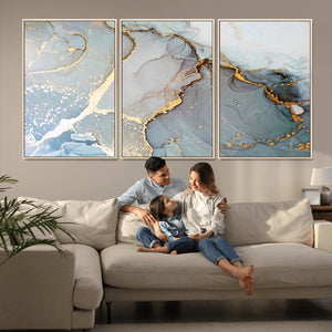 Large Abstract Marble Wall Art Canvas Print for Living Room