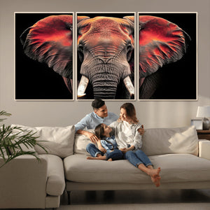Elephant Wall Art Canvas Print