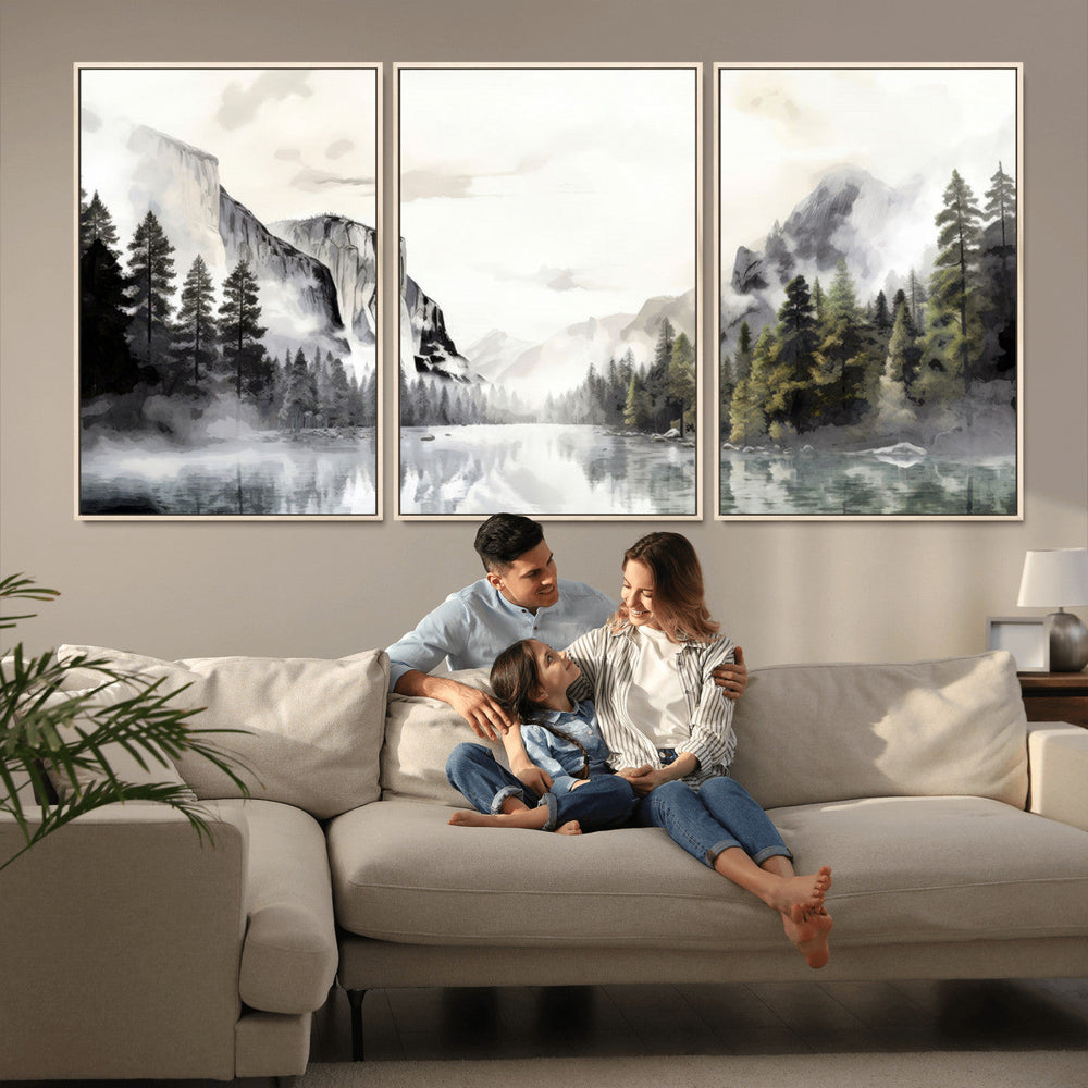 Yosemite Valley Wall Art Canvas Print – Framed and Ready to