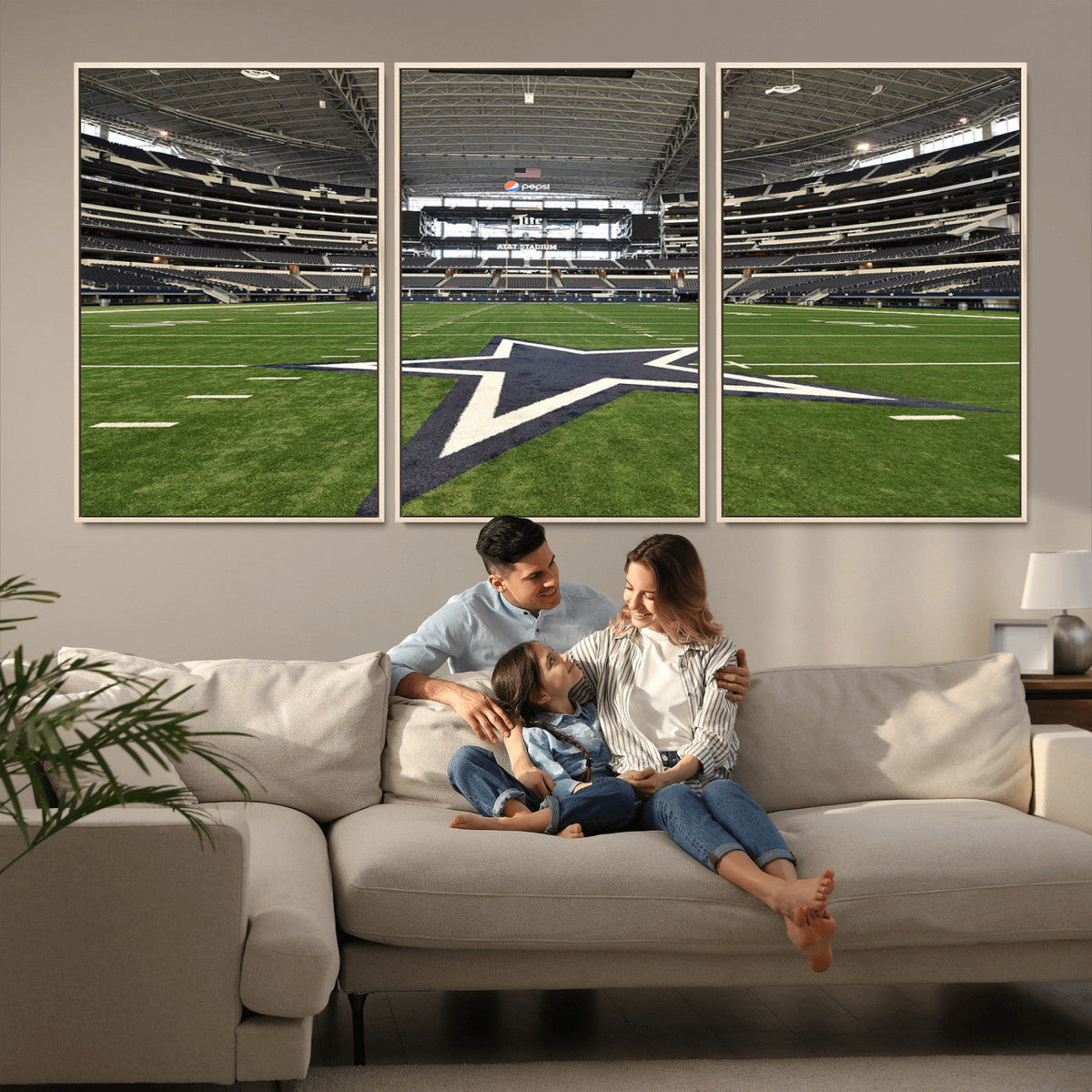 Dallas Cowboys Football Team Print - Arlington AT&T Stadium