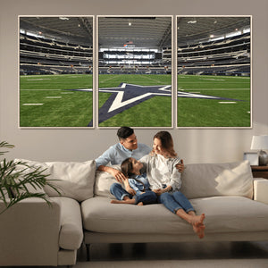 Dallas Cowboys Football Team Print - Arlington AT&T Stadium