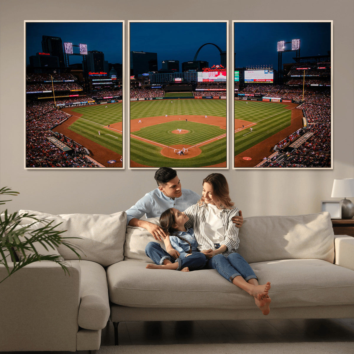 St. Louis Cardinals Baseball Team Print - Busch Stadium Wall