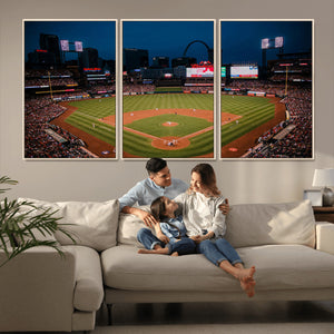 St. Louis Cardinals Baseball Team Print - Busch Stadium Wall