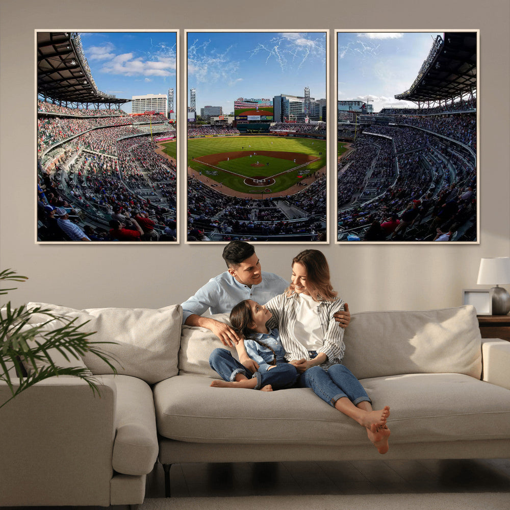 Truist Park Stadium Canvas Wall Art - Atlanta Braves Game