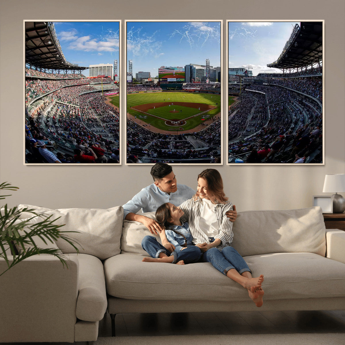 Truist Park Stadium Canvas Wall Art - Atlanta Braves Game