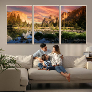 Yosemite Valley Wall Art Canvas Print – El Capitan Sunset