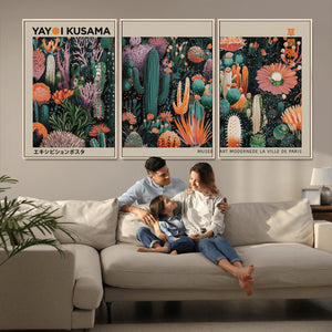 Yayoi Kusama Art Print Canvas – Abstract Mount Fuji Japanese