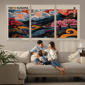 Modern Japanese Wall Art Canvas Print – Framed Contemporary