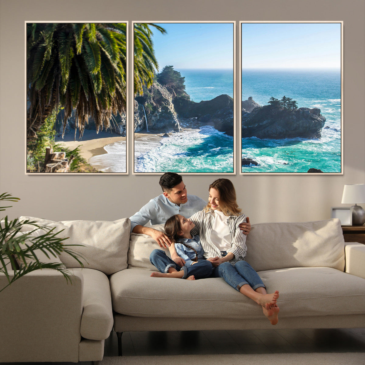 Big Sur Wall Art Canvas Print – Framed California Coastline