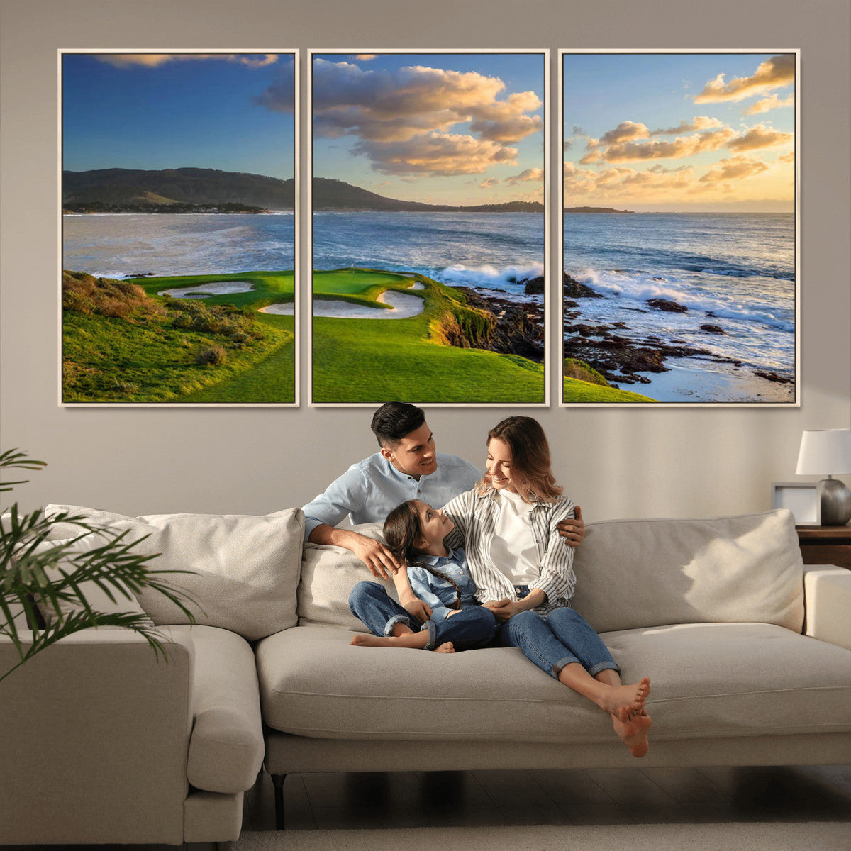 Pebble Beach Golf Links Wall Art Canvas Print – Iconic