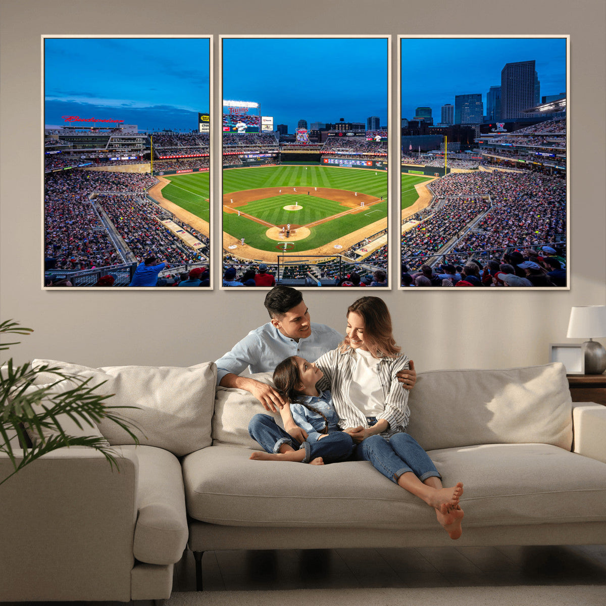 Target Field Stadium Wall Art Canvas Print – Minnesota Twins