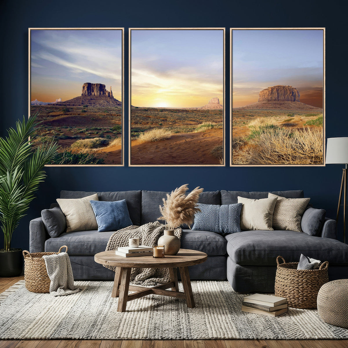 Monument Valley Desert Wall Art Canvas Print, Southwest