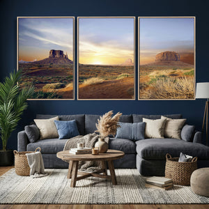 Monument Valley Desert Wall Art Canvas Print, Southwest