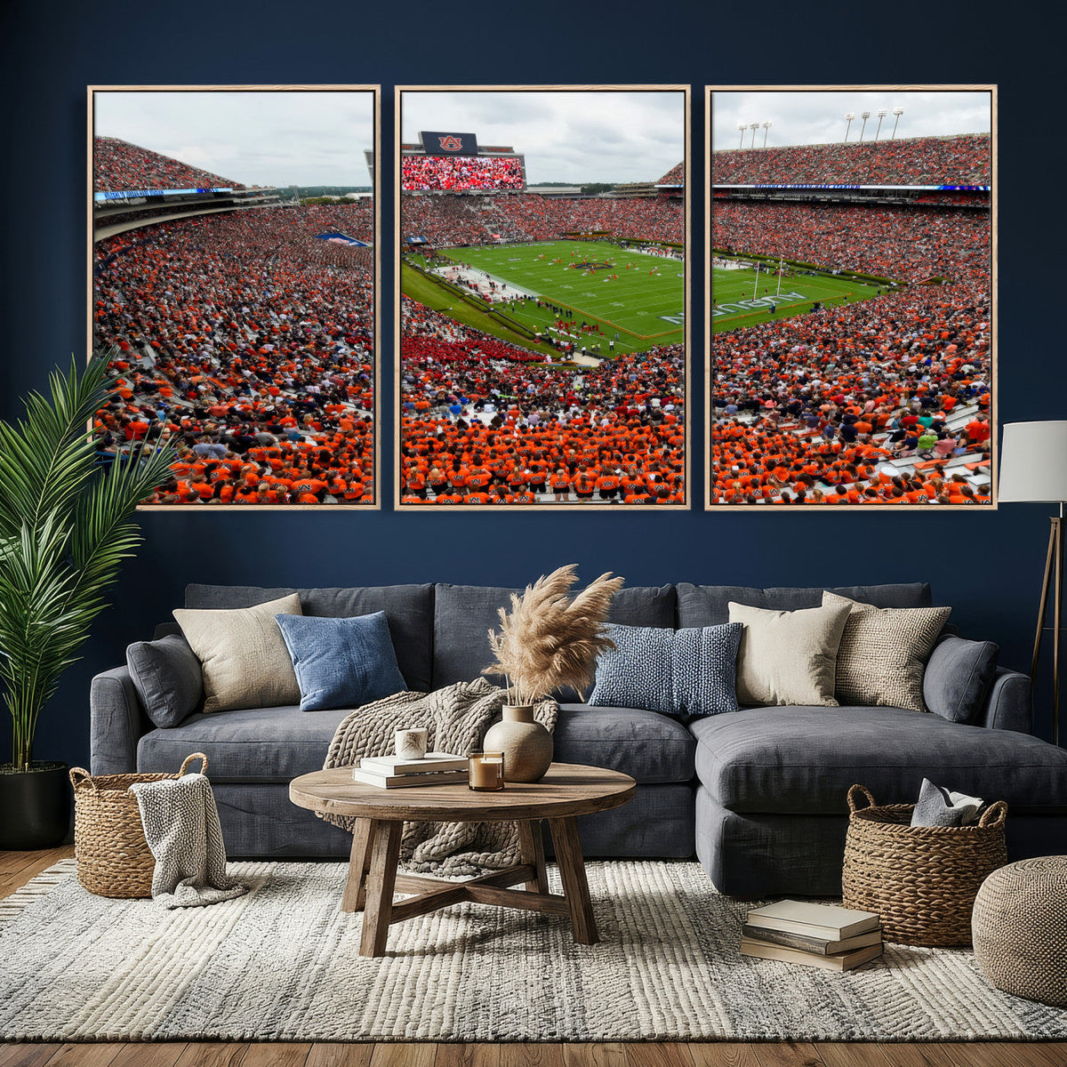 Auburn Stadium Wall Art Canvas Print, Jordan Hare Stadium