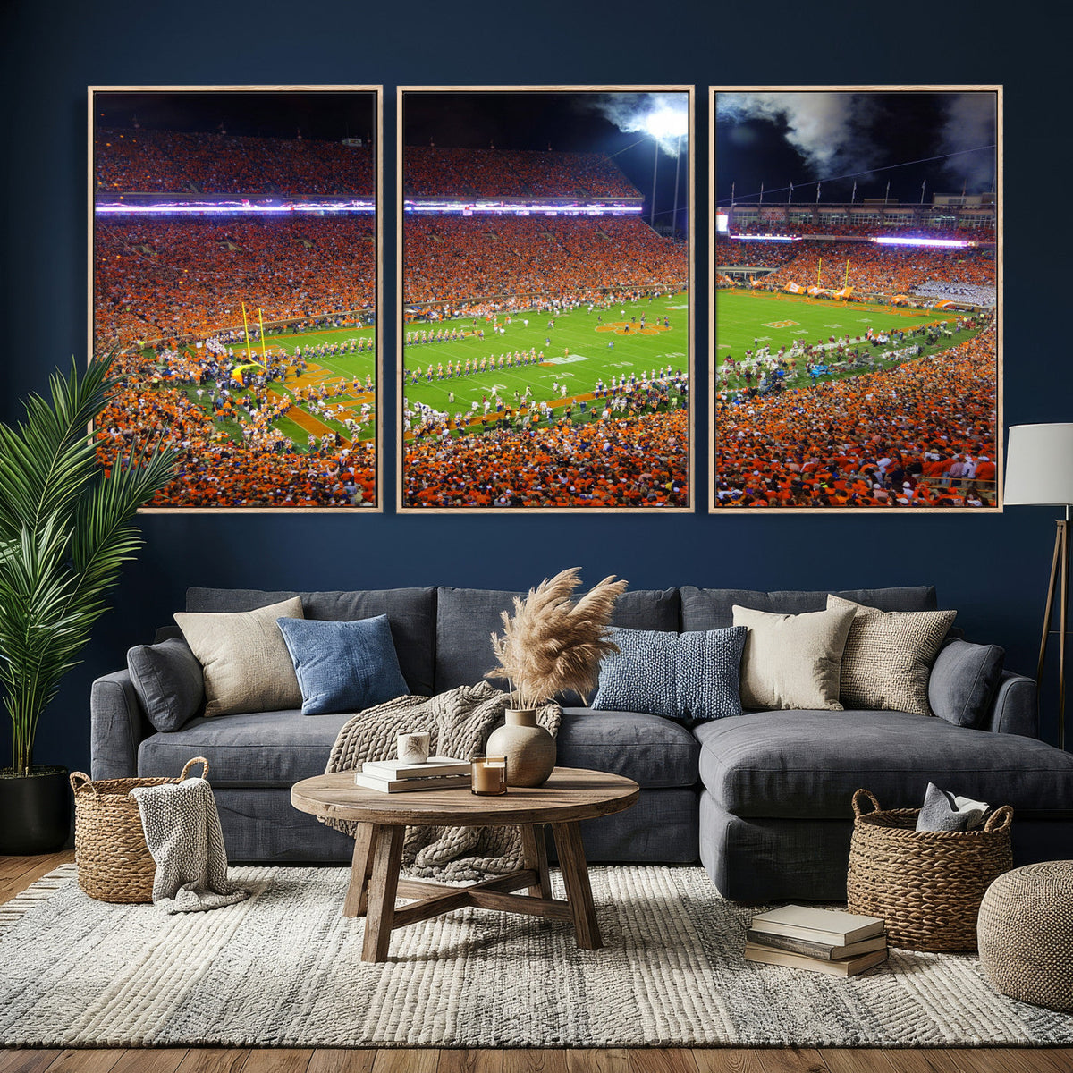 Clemson Football Stadium Wall Art Canvas Print, College