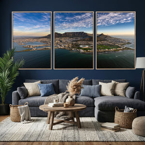 Cape Town Wall Art Canvas Print – Table Mountain Coastal