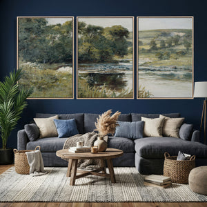 Streamside by Edward Mitchell Bannister Wall Art Canvas