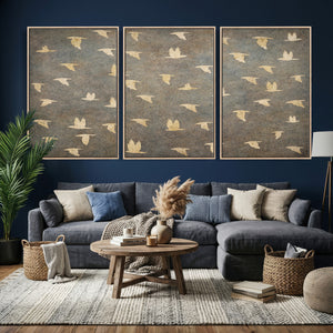 Abstract Birds Wall Art Canvas Print