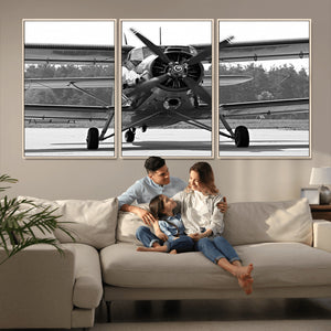 Wall Art Old War Plane Canvas Print