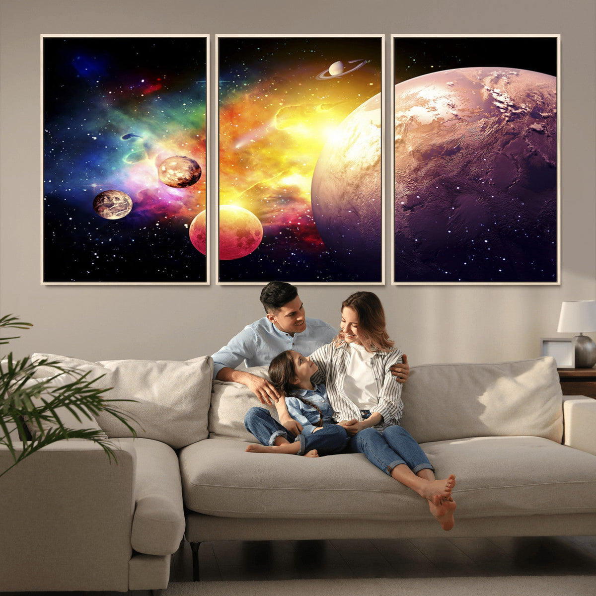 Space and Galaxy Canvas Print