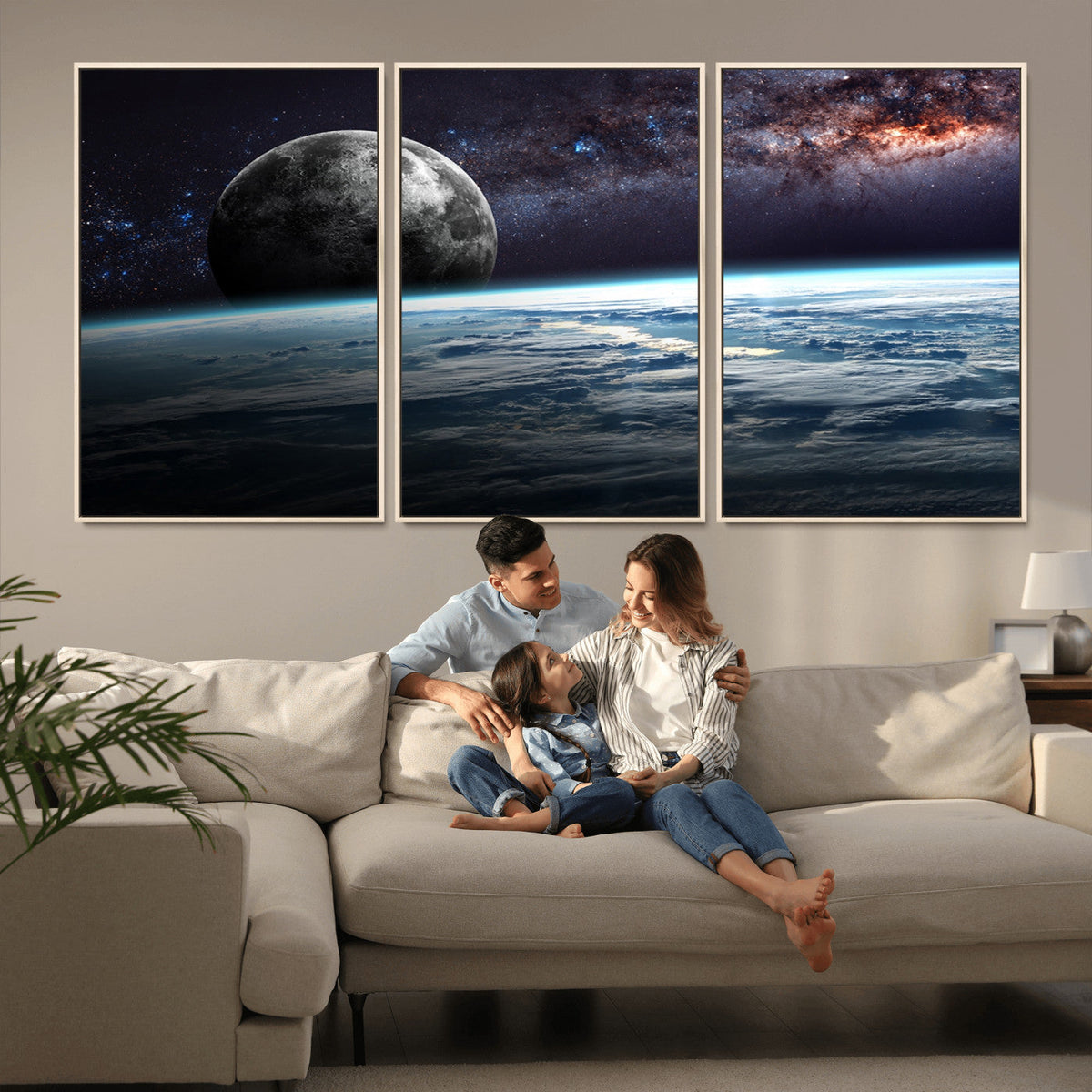 Space and Planet Canvas Print