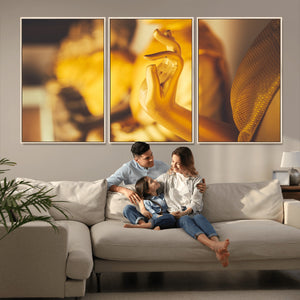 Gold Buddha Statue Hands Wall Art Canvas Print