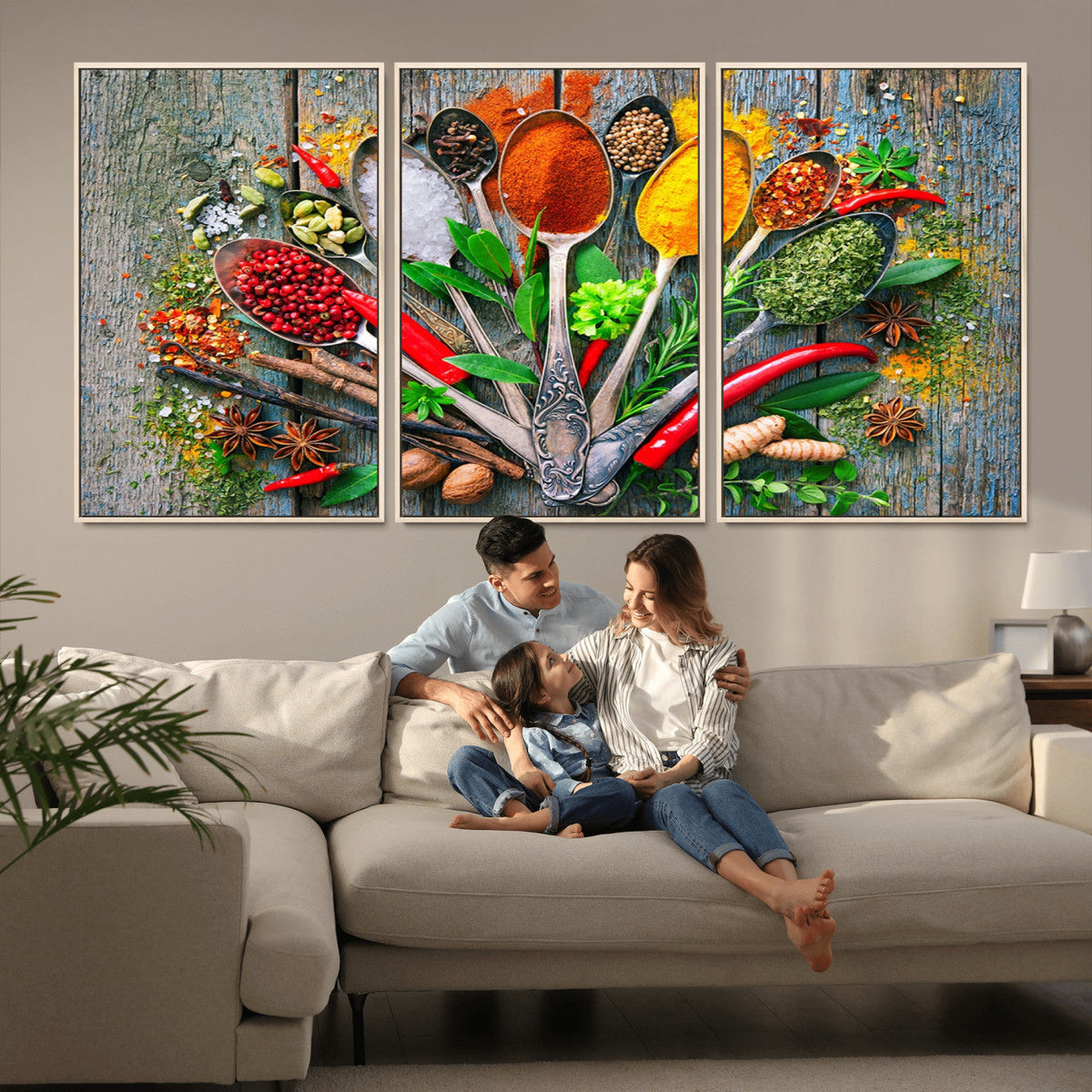 Spoonful of Spices Cooking Wall Art Canvas Print - Vibrant