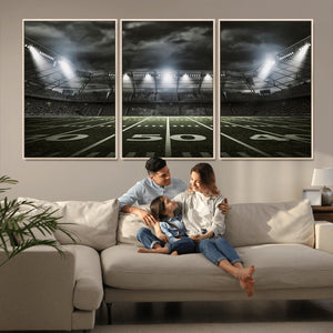 American Football Stadium Wall Art Canvas Print, Stadium