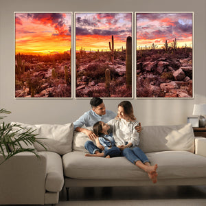 Arizona Desert Print, Western Cowboy Wall Art Print