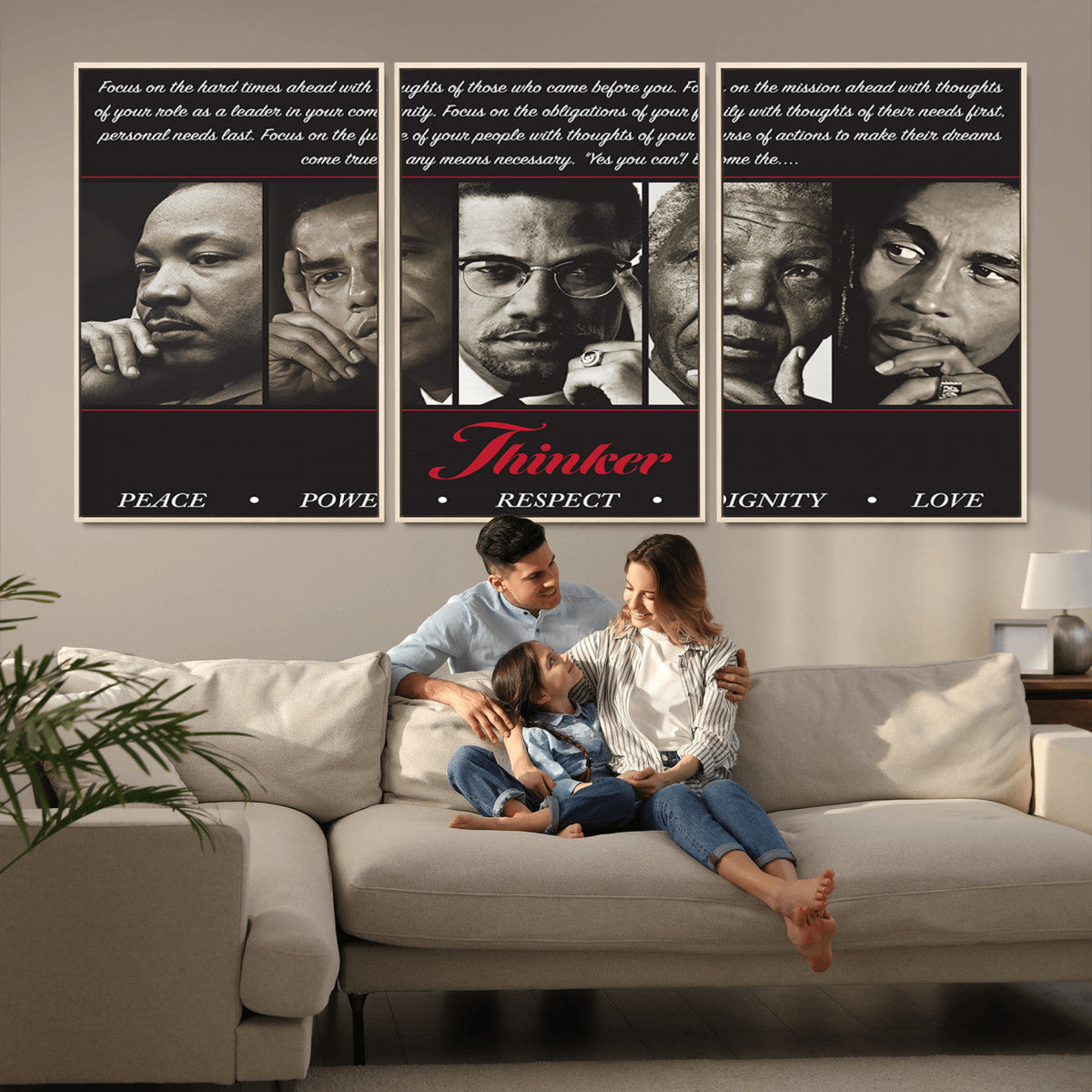 Thinkers of Wall Art Canvas Print - Inspirational Wall Art
