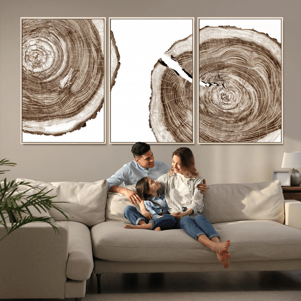 Wood Tree Ring Wall Art Canvas Prints, Tree Rings –