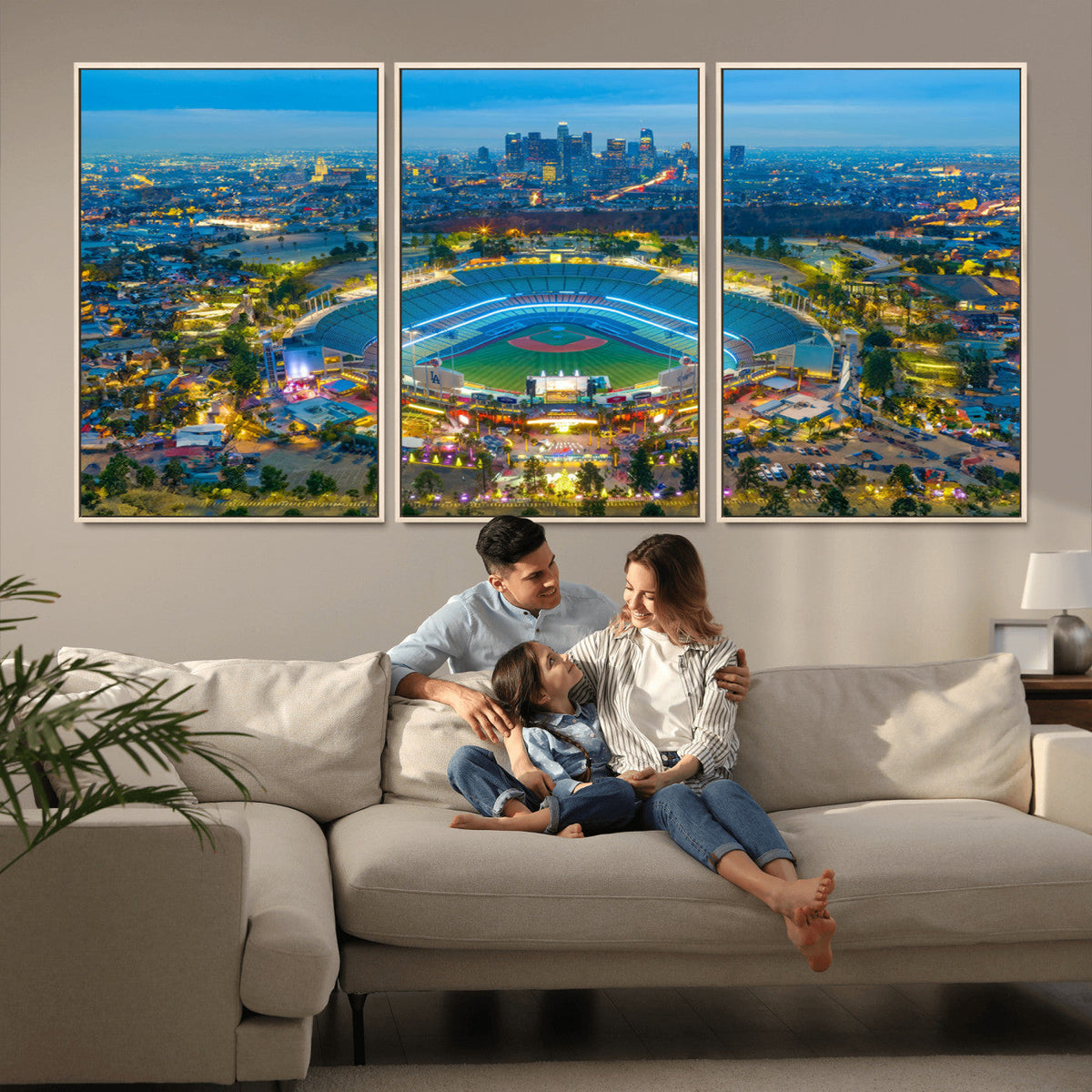 Los Angeles Dodgers Wall Art Canvas, Dodger Stadium Wall Art