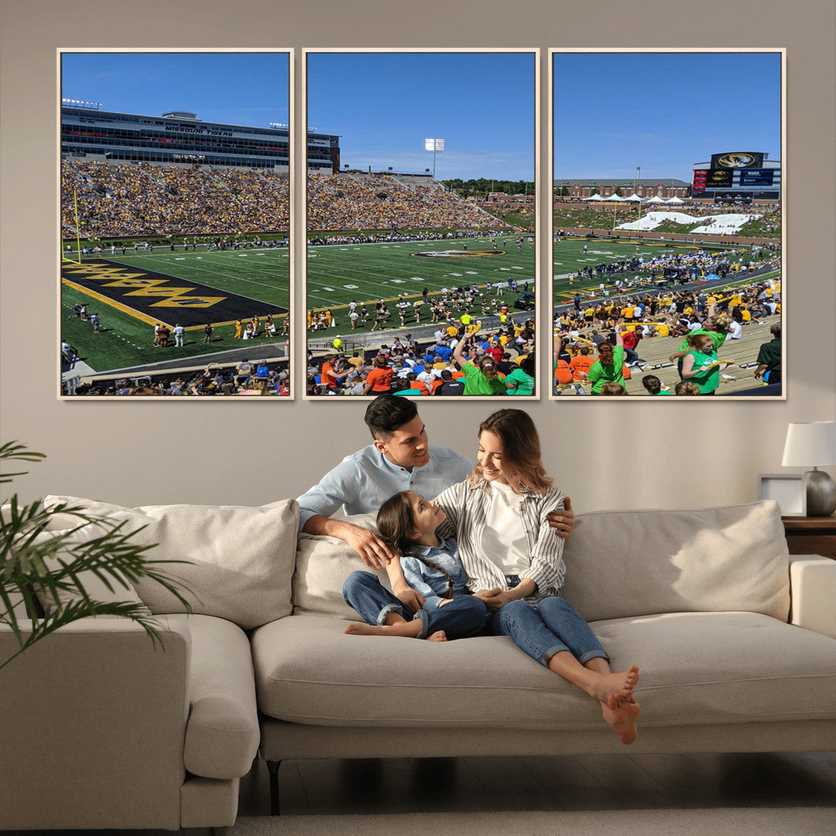University of Missouri Tigers Football Team Print - Columbia