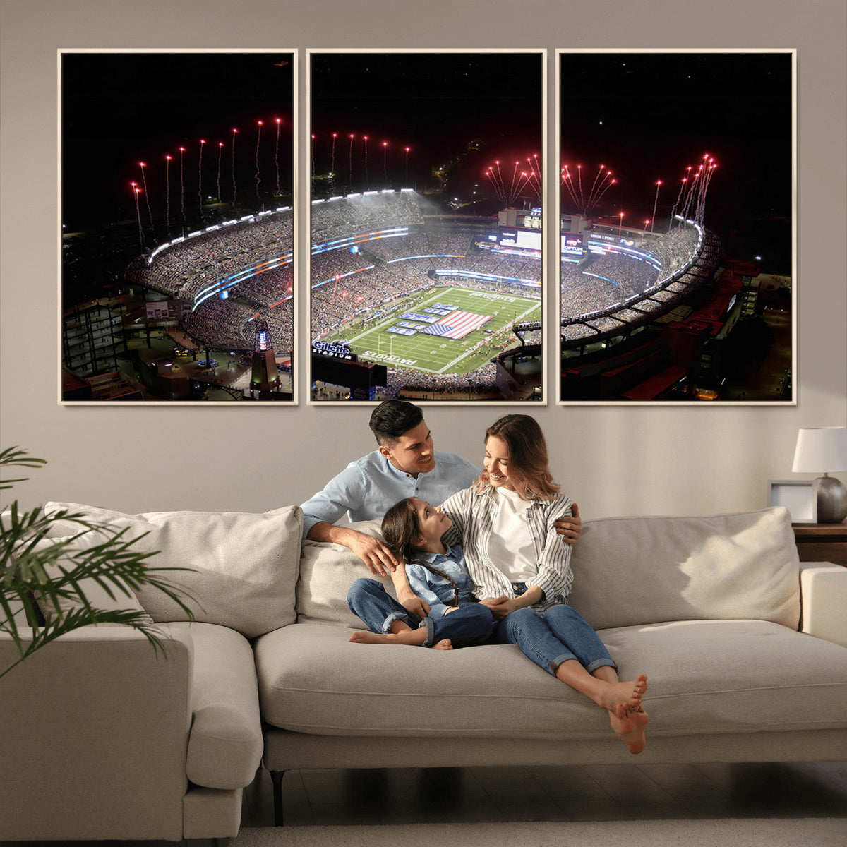 New England Patriots Team Print Wall Art- Foxborough