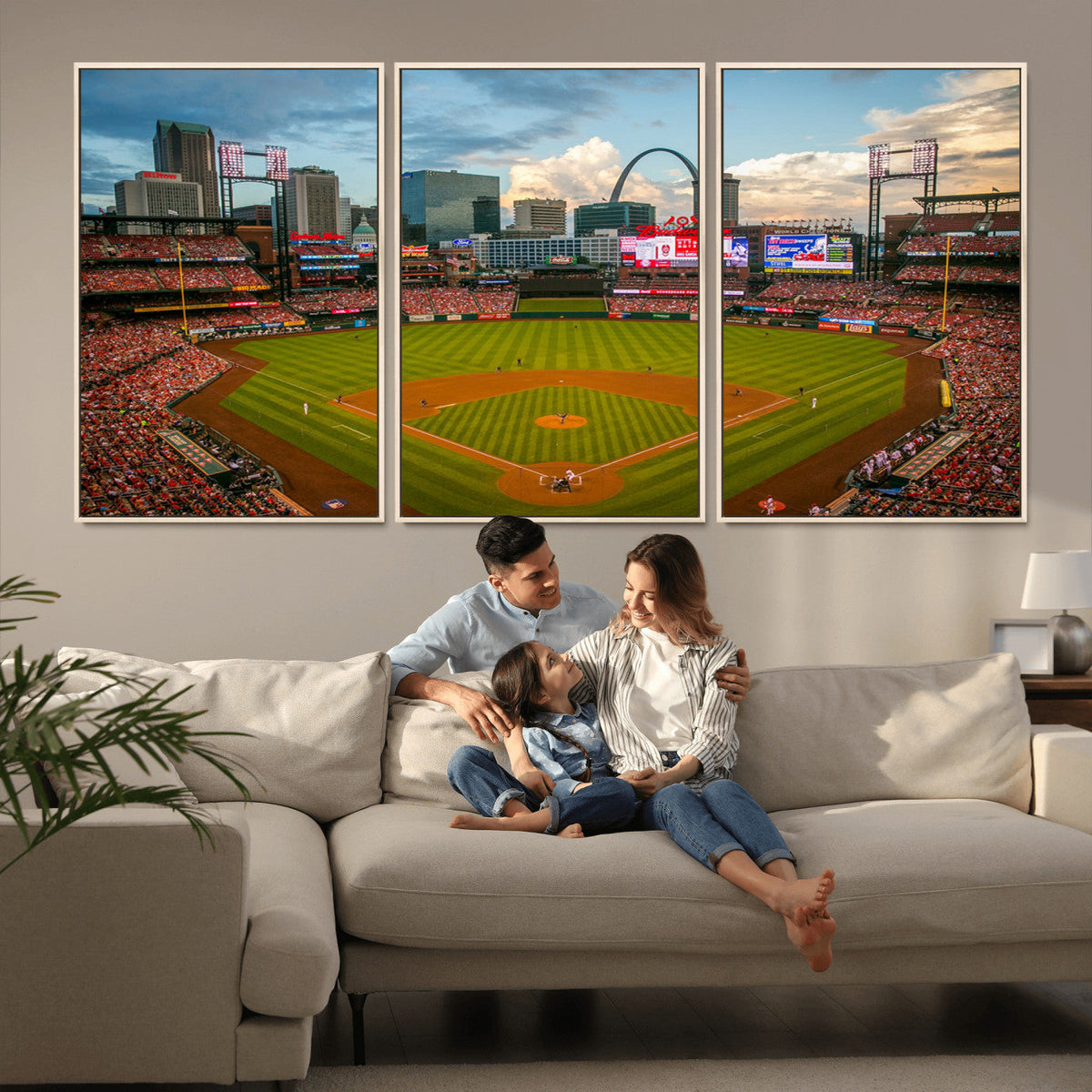 St. Louis Cardinals Baseball Team Print - Busch Stadium Wall