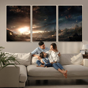 Avengers Planet Wall Art Canvas Print