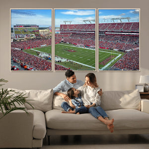 Florida Tampa Raymond James Stadium Wall Art Canvas Print -