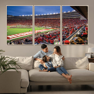 Wisconsin Badgers Football Team Print - Madison Camp Randall