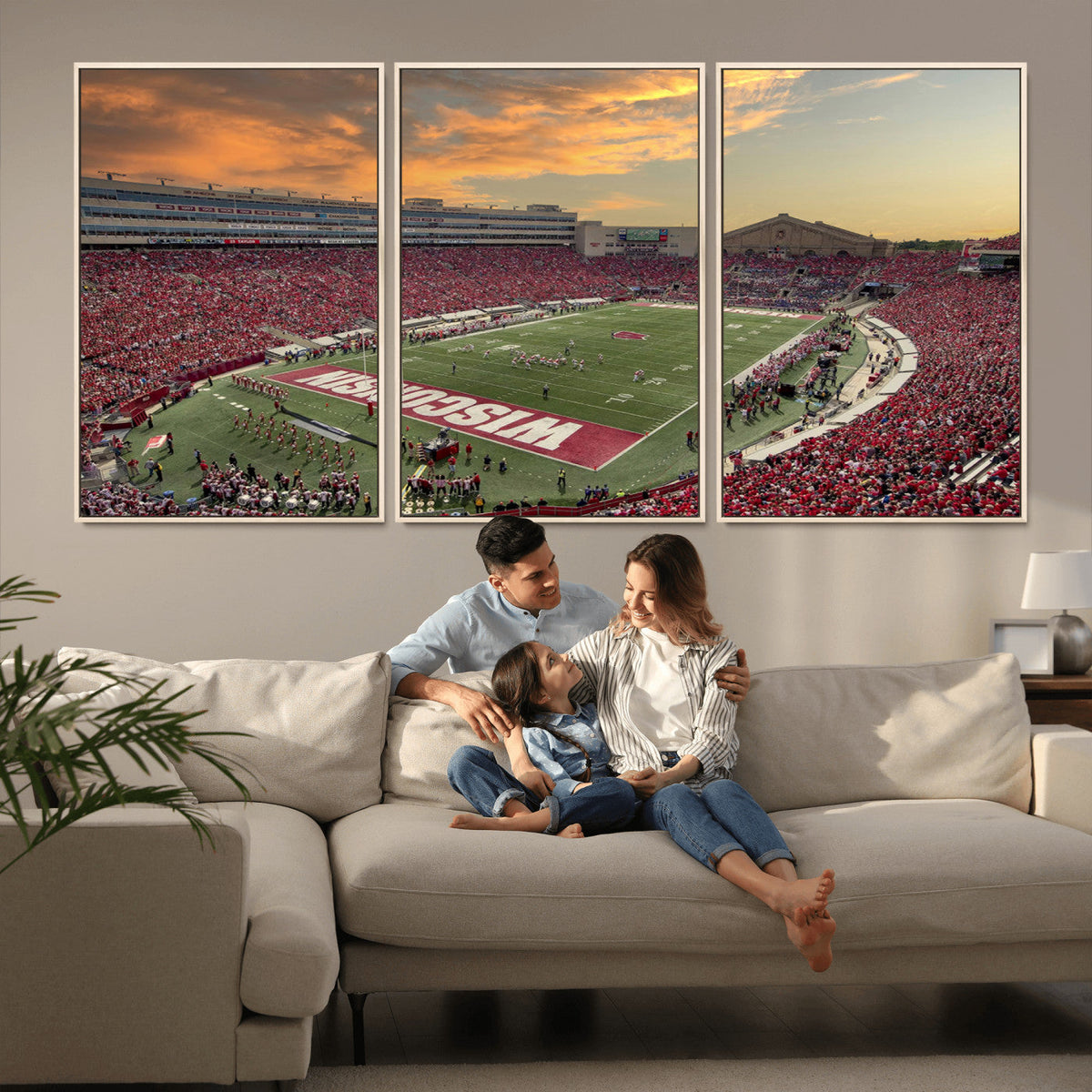 Camp Randall Stadium Wisconsin Badgers Large Wall Art Canvas