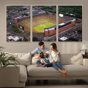 University of Michigan Wolverines Football Team Print - Ann
